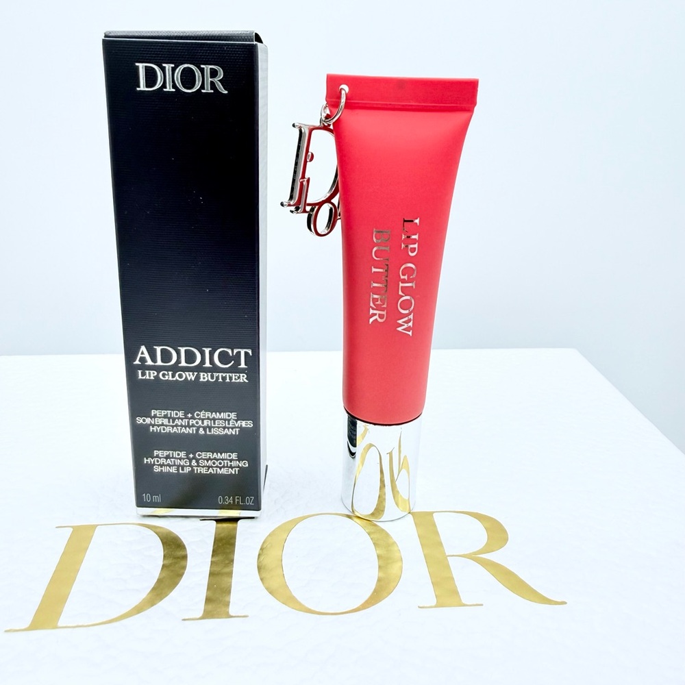 *New 2025 Dior Addict Lip Glow Butter is a high-shine # 105 Lychee